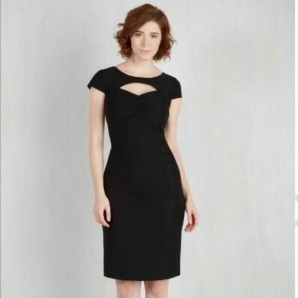 Modcloth Plus Size Dear Fiery Sweetheart Dress, Black 3X